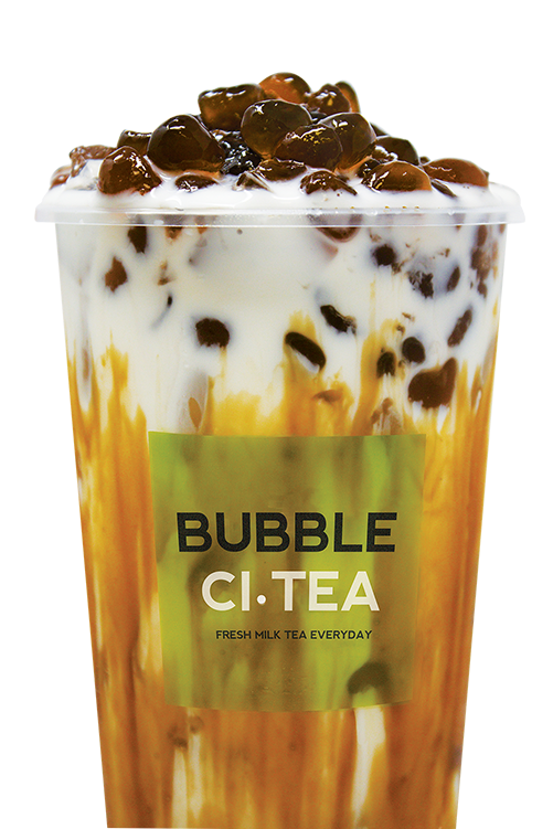 Dirty Milk Tea with Tapioca Pearls